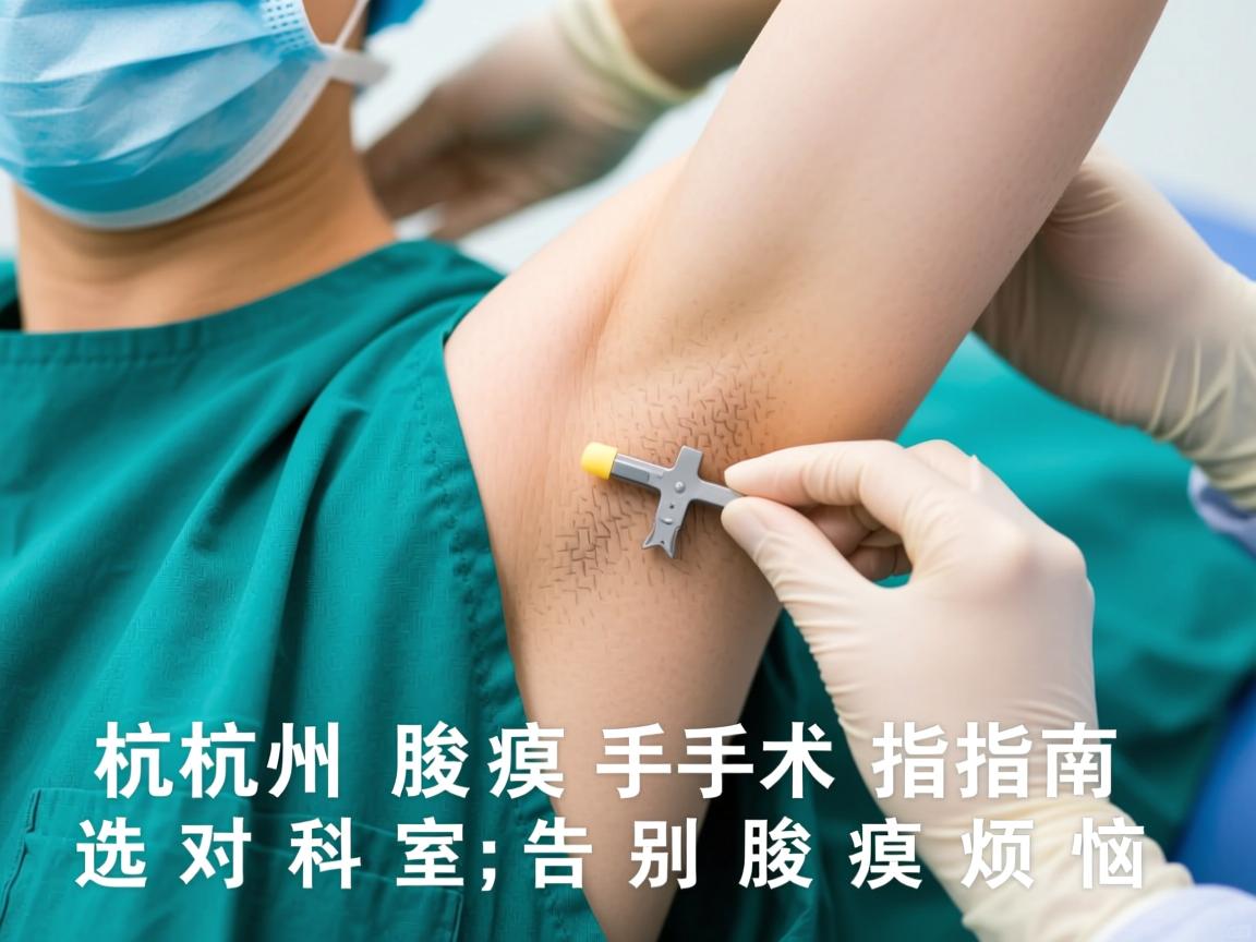 杭州腋臭手术指南，选对科室，告别腋臭烦恼