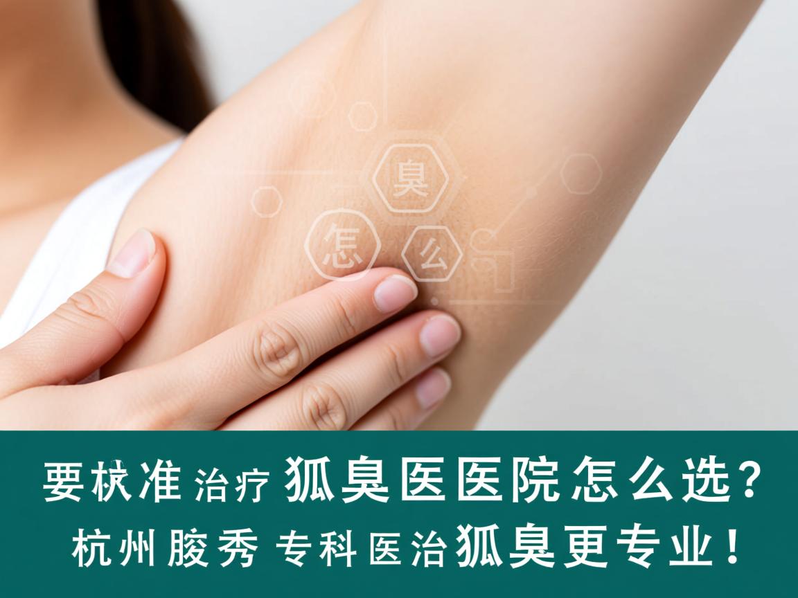 杭州治疗狐臭医院怎么选？认准杭州腋秀专科医院治疗狐臭更专业！