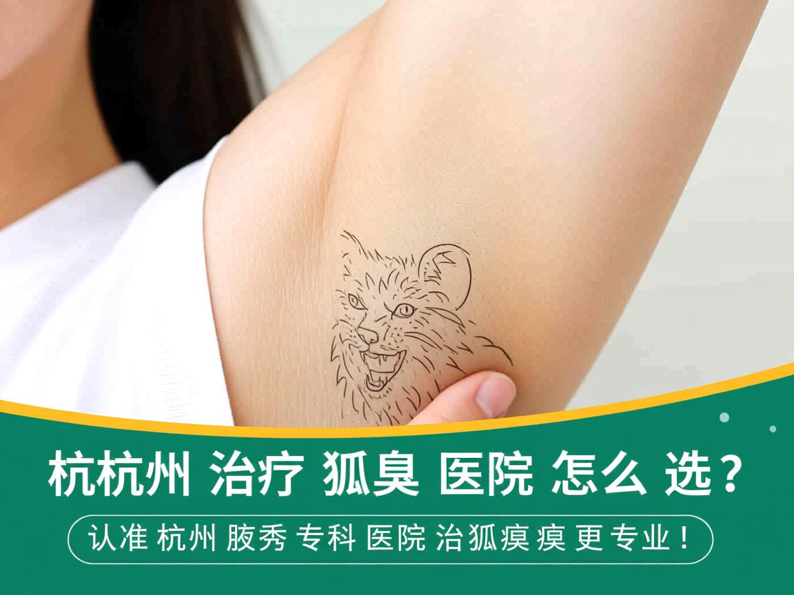 杭州治疗狐臭医院怎么选？认准杭州腋秀专科医院治疗狐臭更专业！