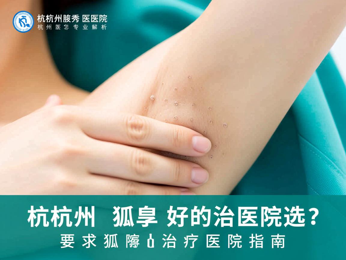 杭州腋秀医院专业解析,杭州狐臭好的治医院怎么选?杭州狐臭治疗医院指南 杭州腋秀医院专业解析,杭州狐臭好的治医院怎么选?杭州狐臭治疗医院指南