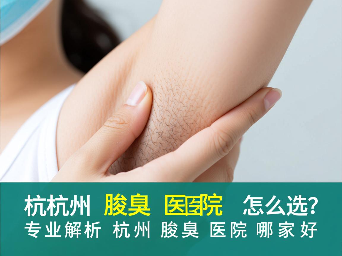 杭州腋臭医院怎么选？专业解析杭州腋臭医院哪家好