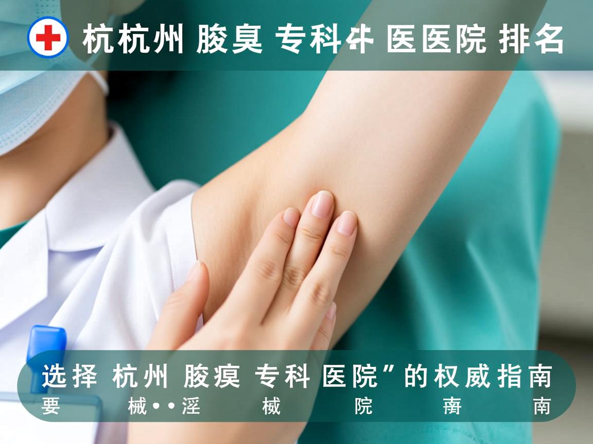 杭州腋臭专科医院排名，选择杭州腋臭专科医院的权威指南