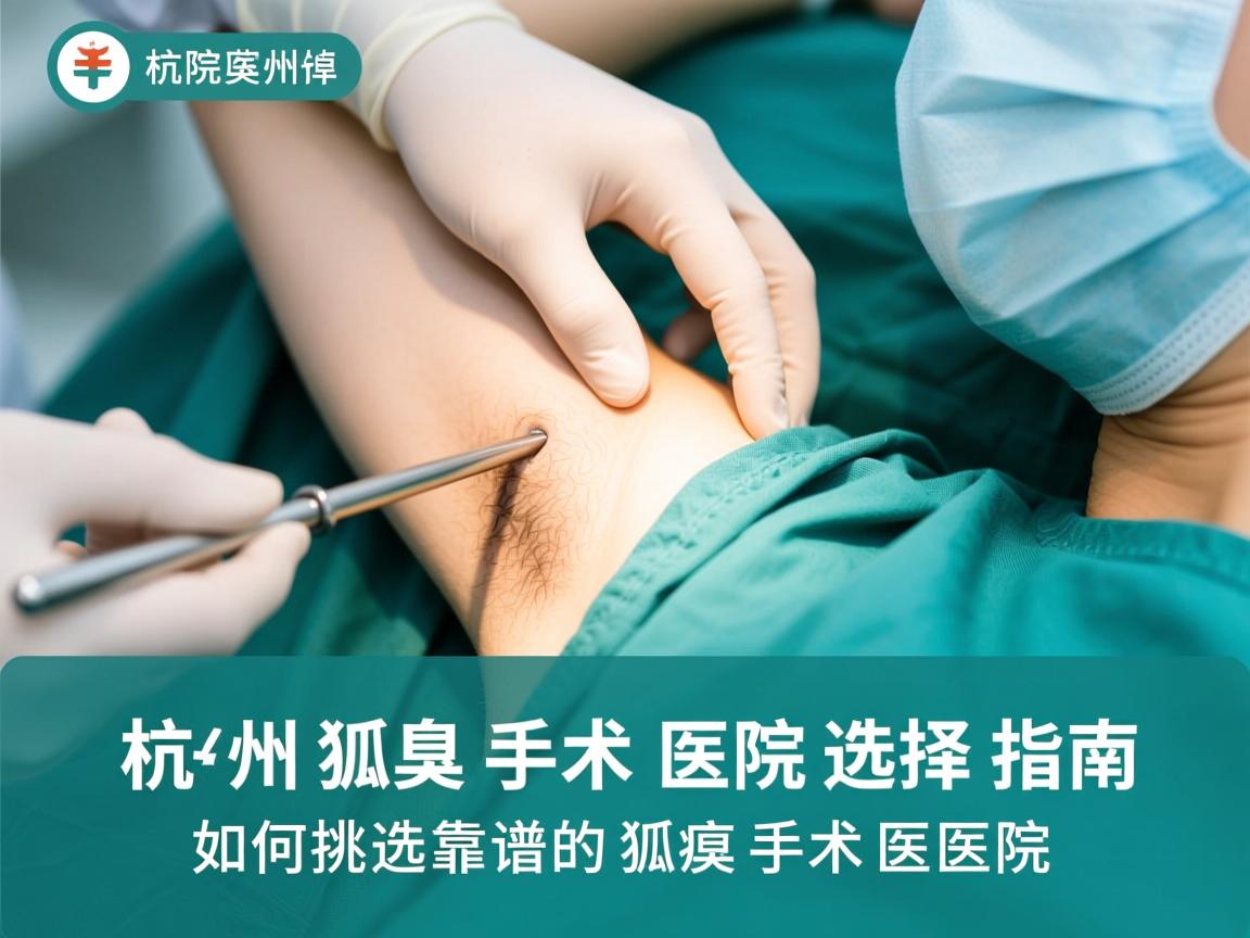 杭州狐臭手术医院选择指南，如何挑选靠谱的狐臭手术医院