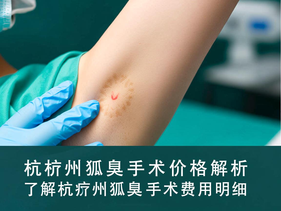杭州狐臭手术价格解析，了解杭州狐臭手术费用明细