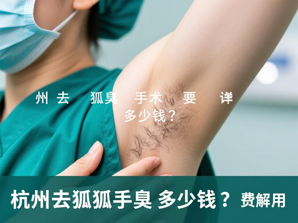 杭州去狐臭手术要多少钱？详解杭州狐臭手术费用