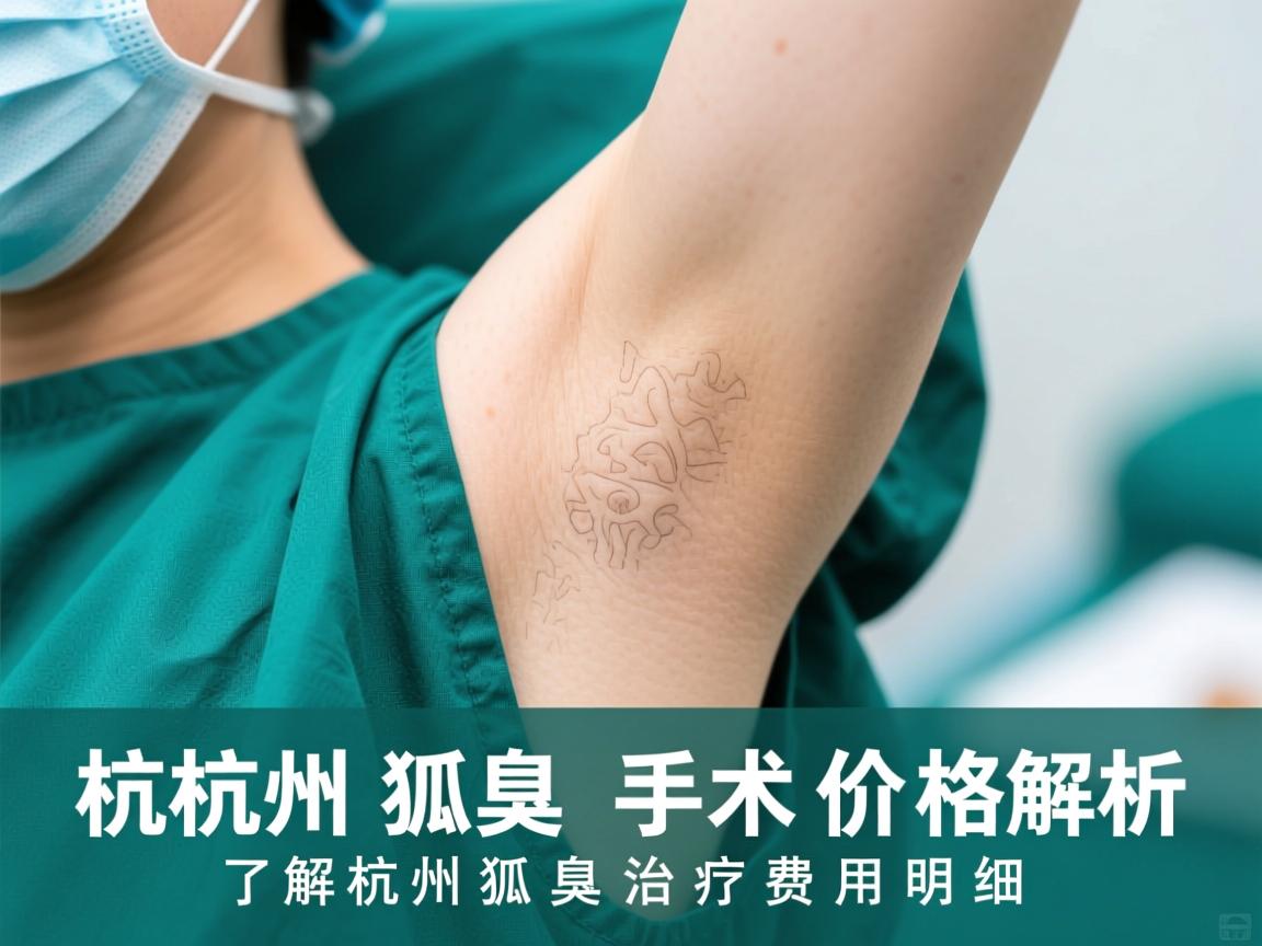杭州狐臭手术价格解析，了解杭州狐臭治疗费用明细