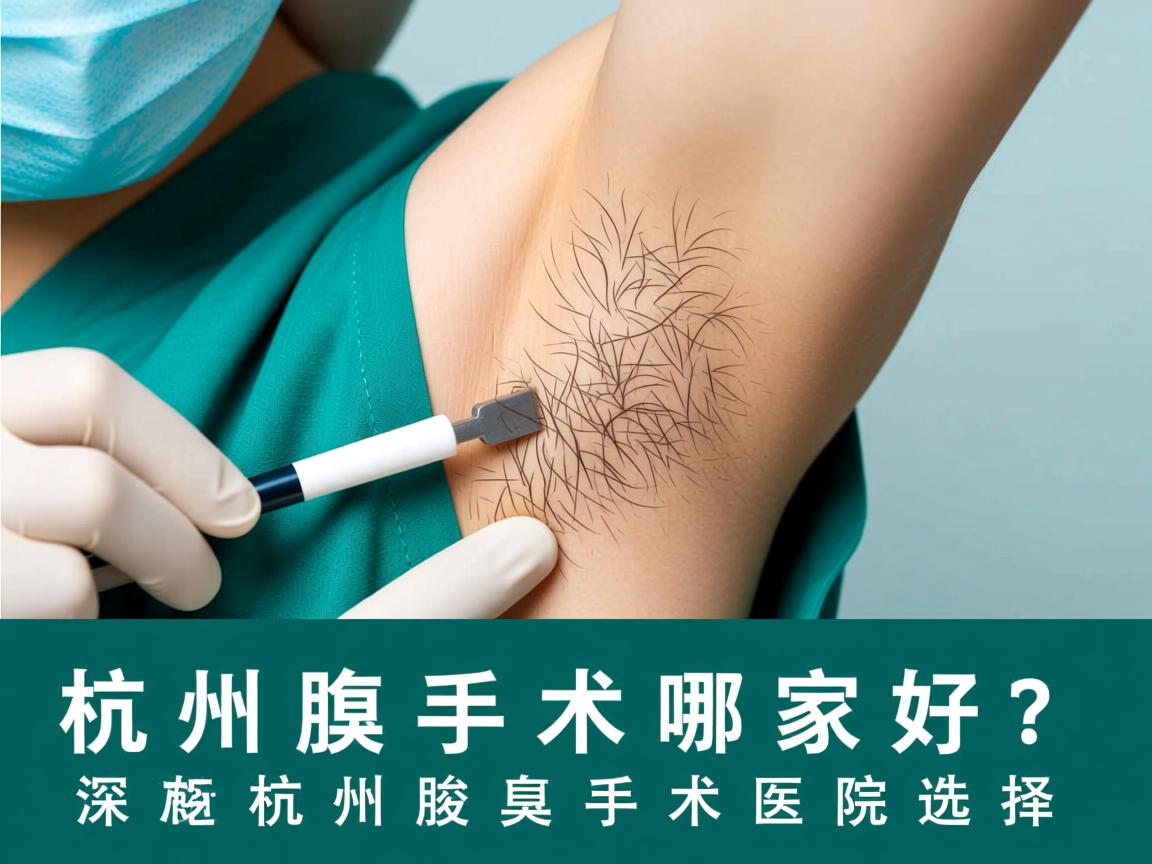 杭州腋臭手术哪家好？深度解析杭州腋臭手术医院选择