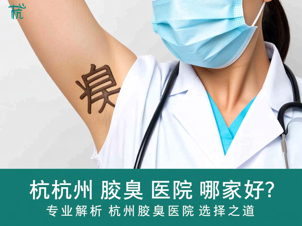 杭州腋臭医院哪家好？专业解析杭州腋臭医院的选择之道