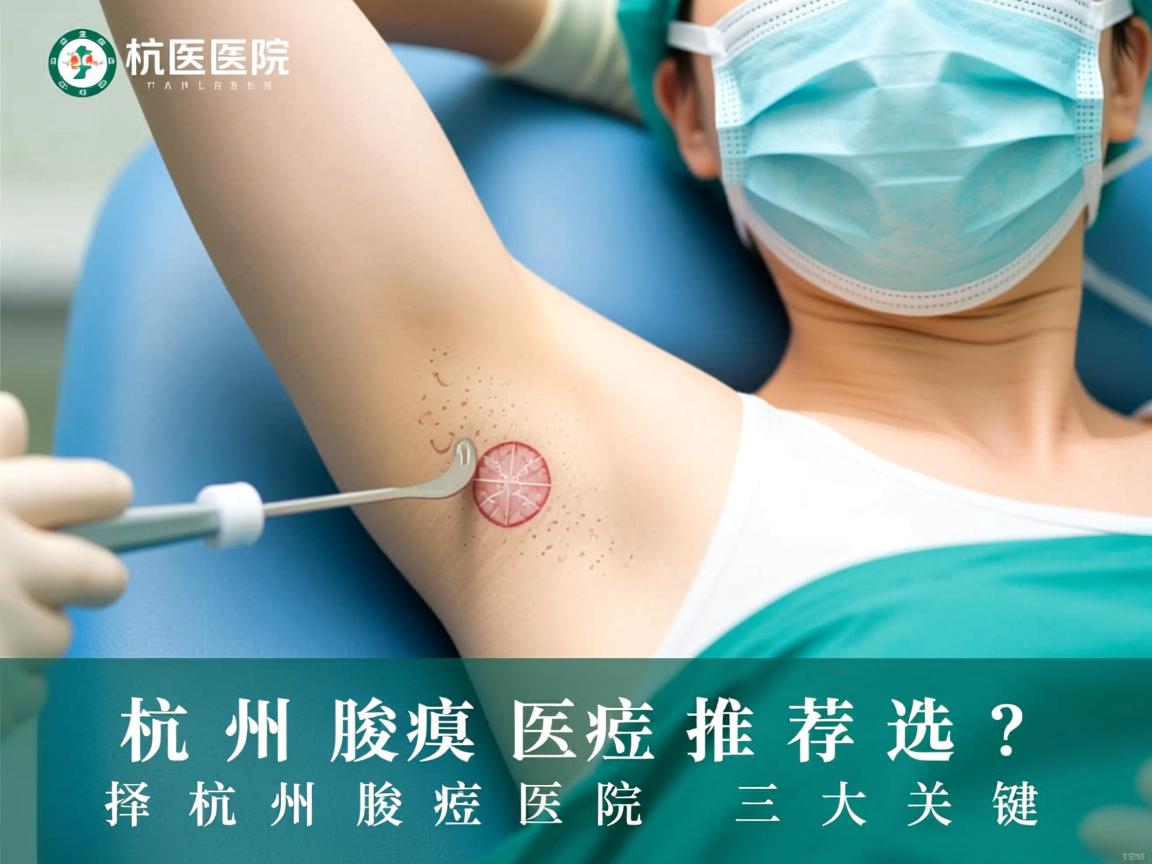 杭州腋臭医院推荐，选择杭州腋臭医院的三大关键
