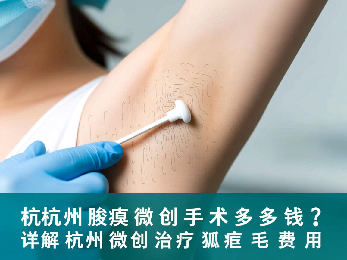 杭州腋臭微创手术多少钱？详解杭州微创治疗狐臭费用