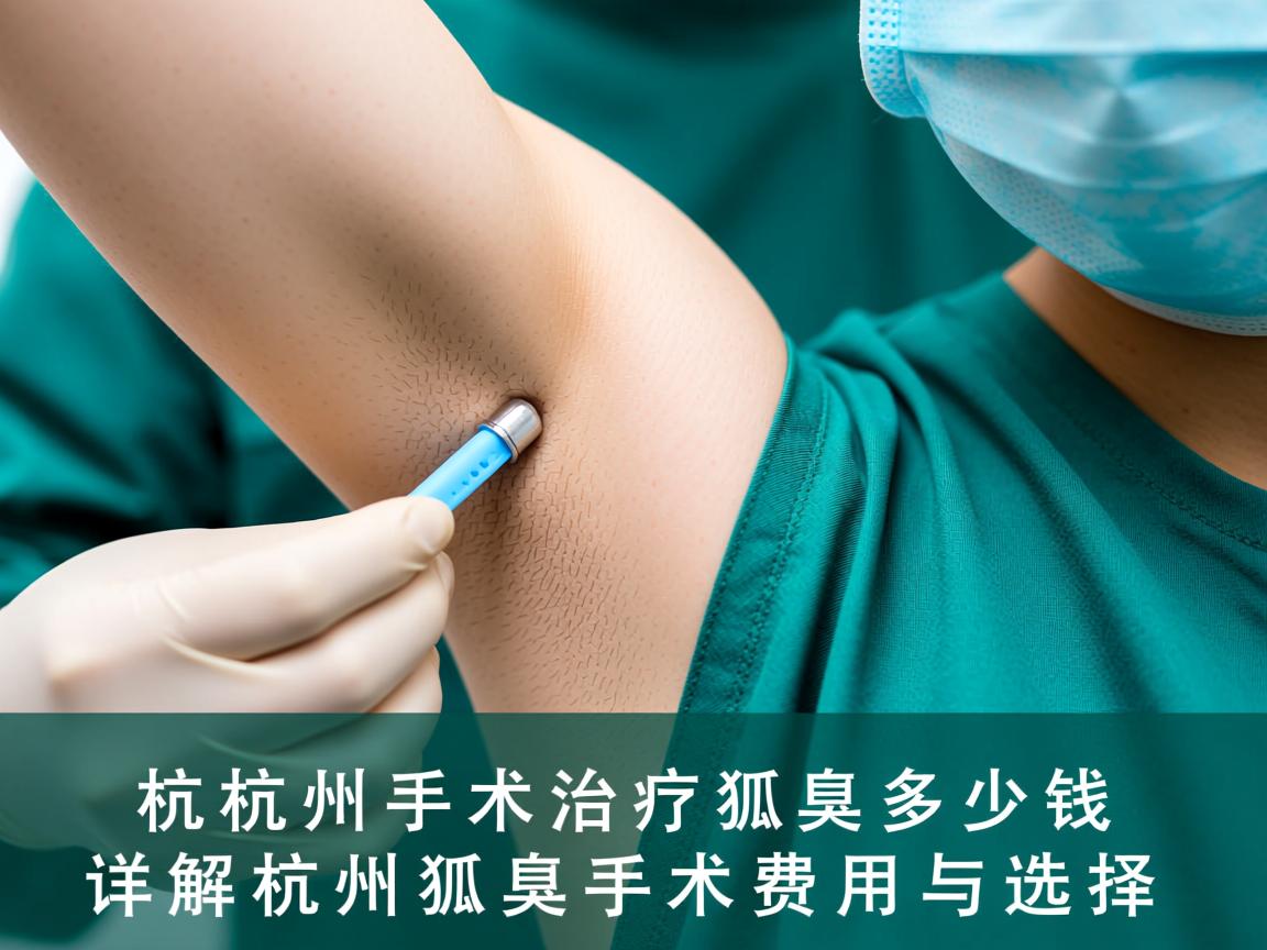 杭州手术治疗狐臭多少钱，详解杭州狐臭手术费用与选择
