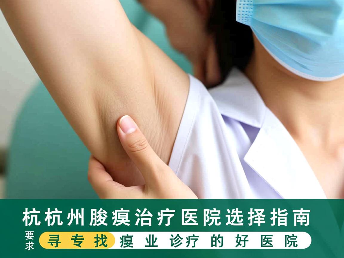 杭州腋臭治疗医院选择指南，寻找专业腋臭诊疗的好医院