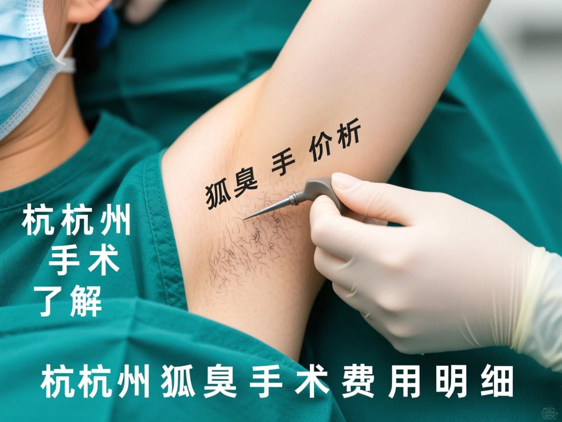 杭州狐臭手术价格解析，了解杭州狐臭手术费用明细