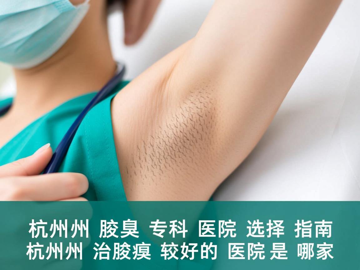 杭州腋臭专科医院选择指南，杭州治腋臭较好的医院是哪家