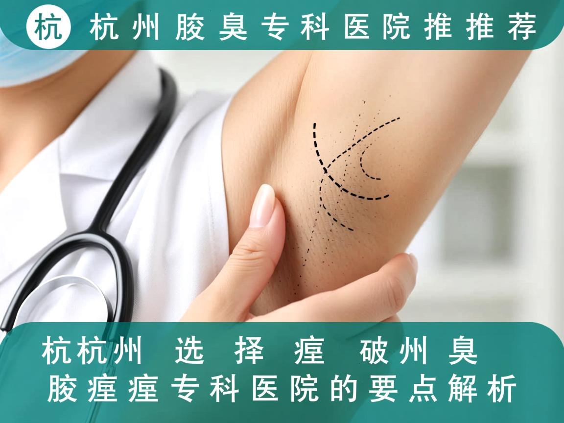 杭州腋臭专科医院推荐，选择杭州腋臭专科医院的要点解析