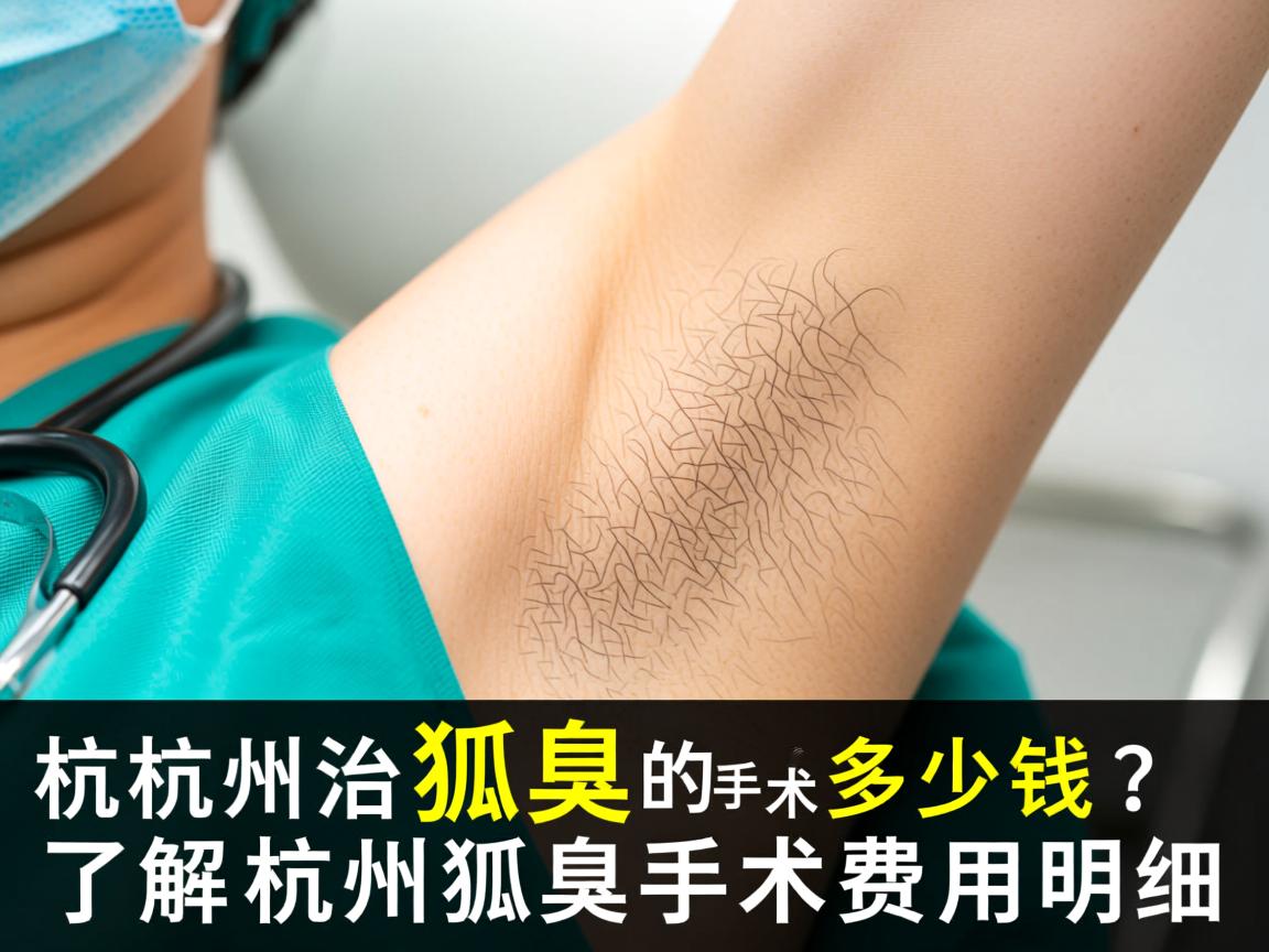 杭州治疗狐臭的手术多少钱？了解杭州狐臭手术费用明细