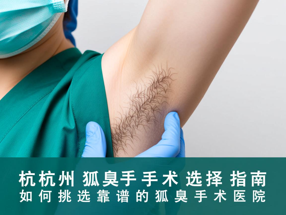杭州狐臭手术选择指南，如何挑选靠谱的狐臭手术医院