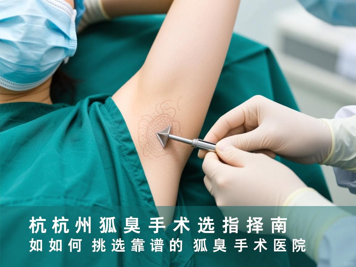 杭州狐臭手术选择指南，如何挑选靠谱的狐臭手术医院