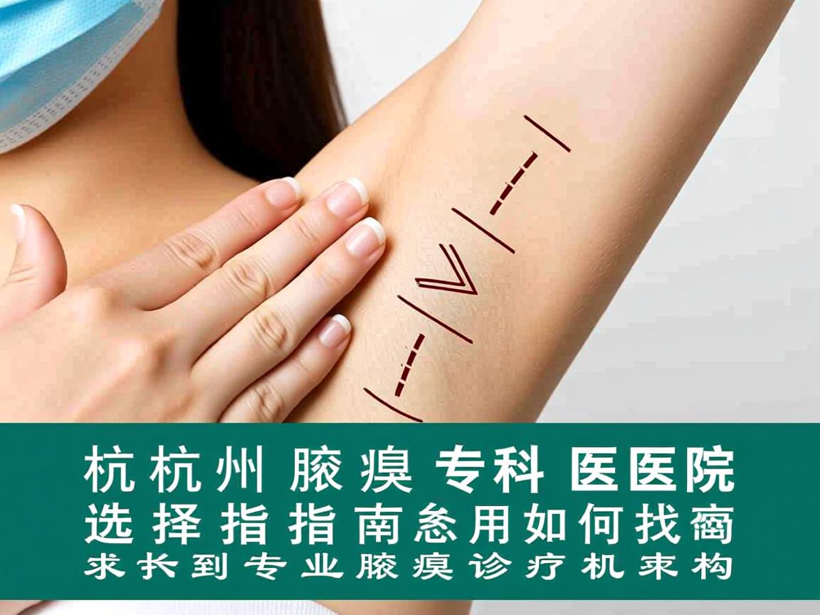 杭州腋臭专科医院选择指南，如何找到专业腋臭诊疗机构