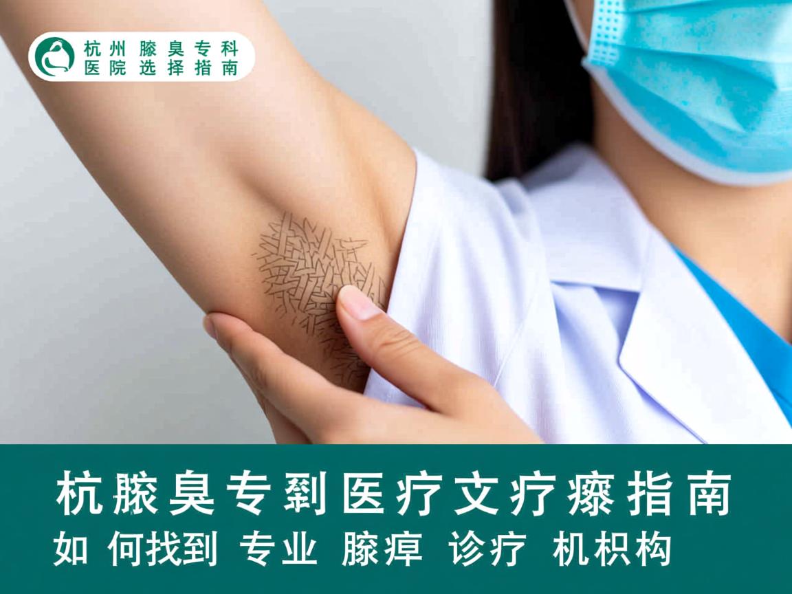 杭州腋臭专科医院选择指南，如何找到专业腋臭诊疗机构