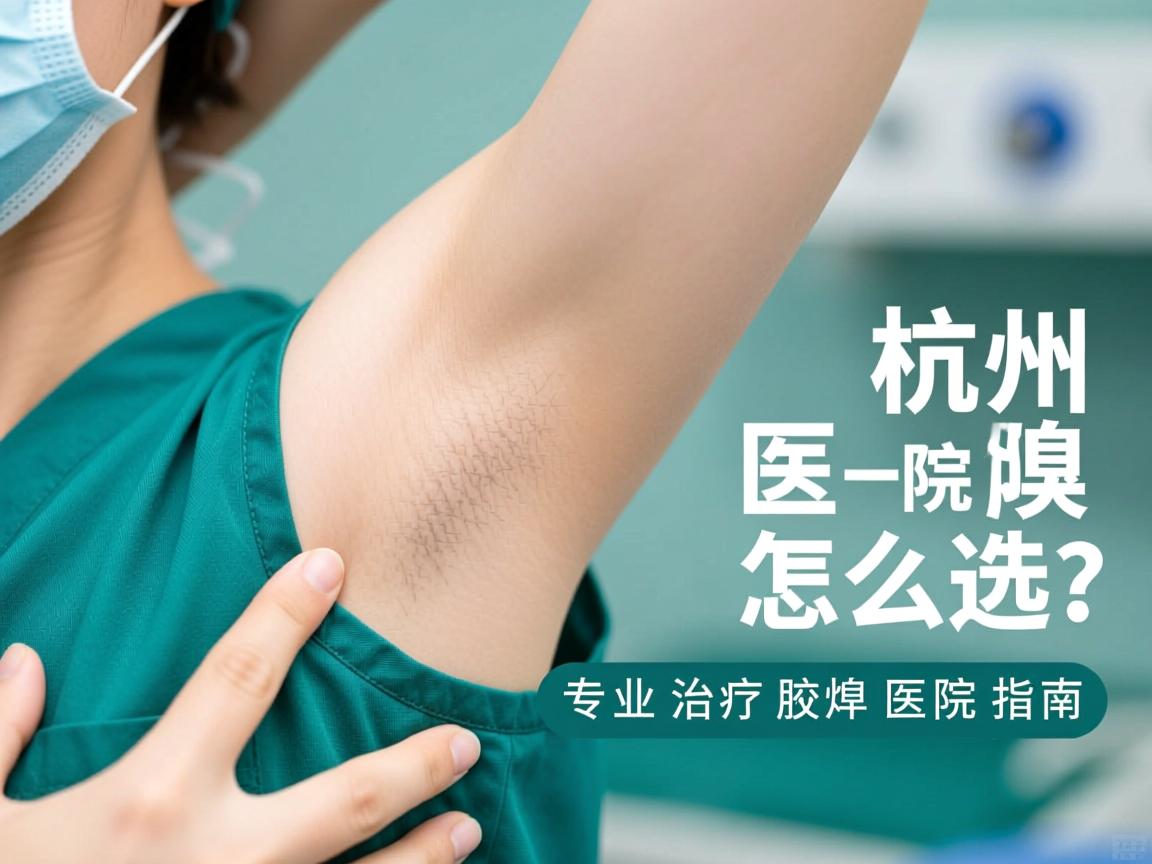 杭州腋臭医院怎么选？专业治疗腋臭的医院指南
