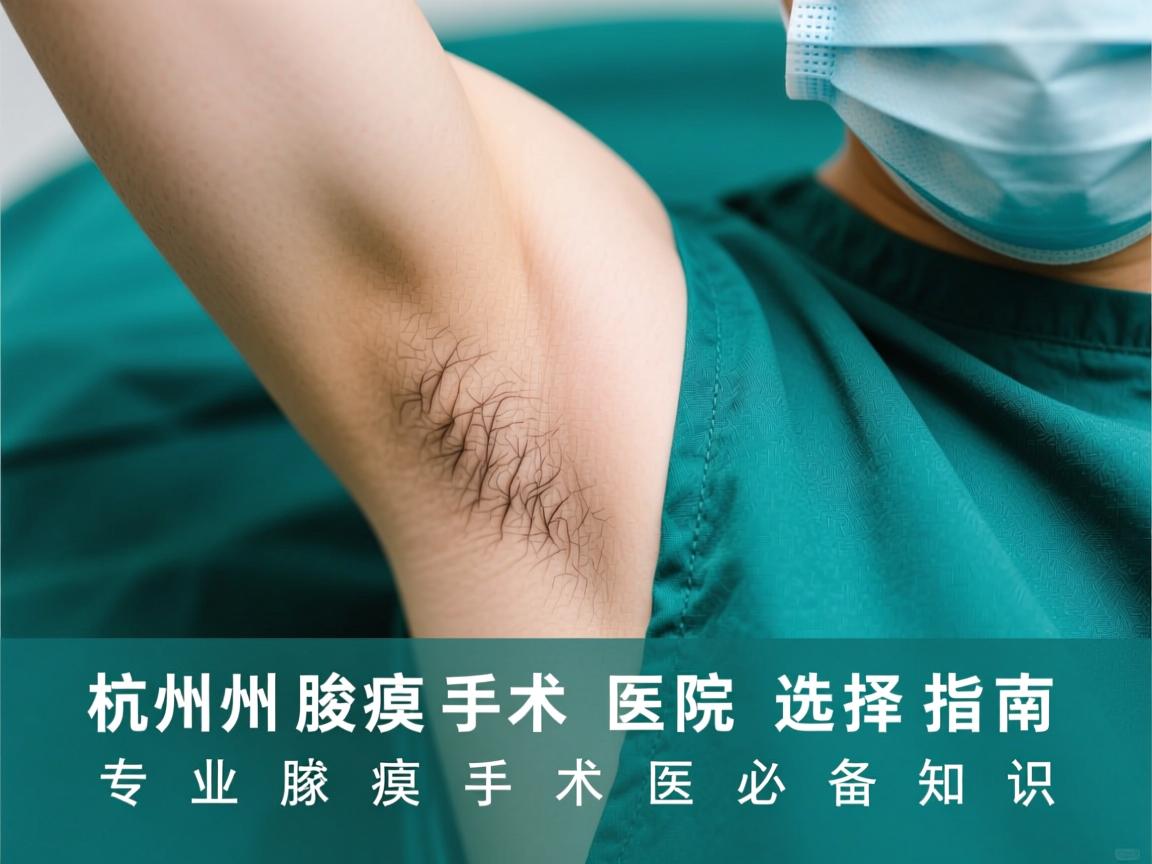 杭州腋臭手术医院选择指南，专业腋臭手术的必备知识