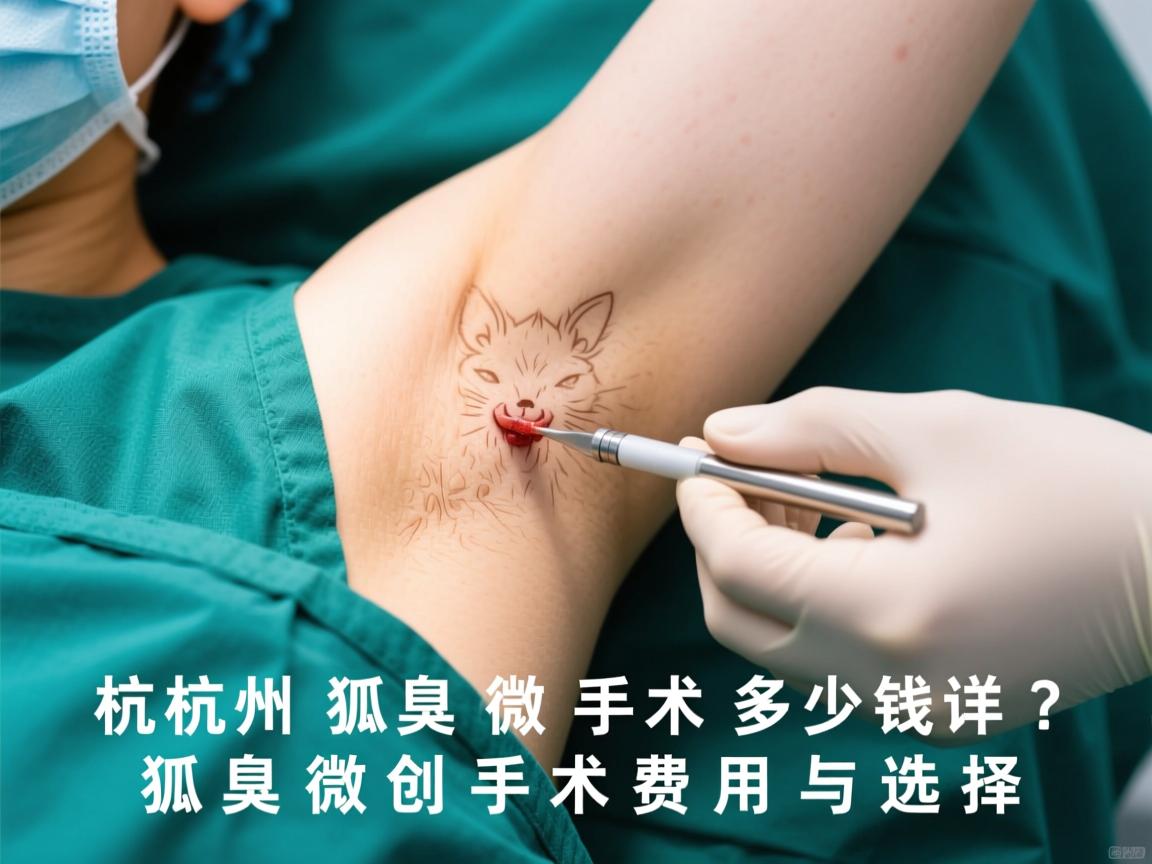 杭州狐臭微创手术多少钱？详解狐臭微创手术费用与选择