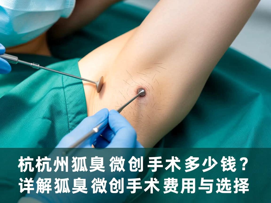 杭州狐臭微创手术多少钱？详解狐臭微创手术费用与选择