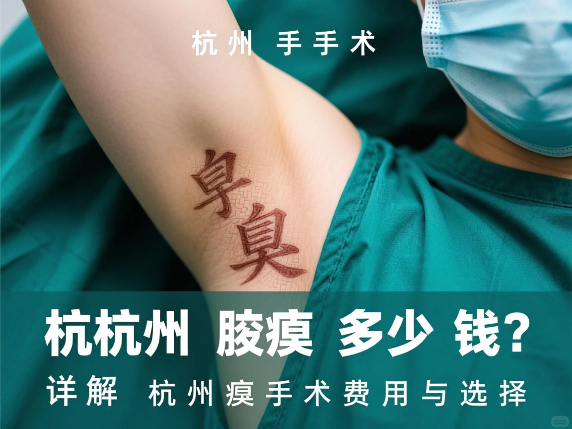 杭州腋臭手术多少钱？详解杭州腋臭手术费用与选择