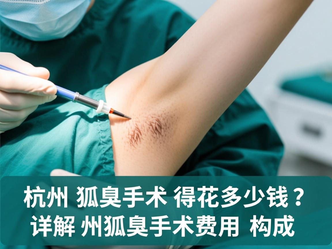 杭州狐臭手术得花多少钱？详解杭州狐臭手术费用构成