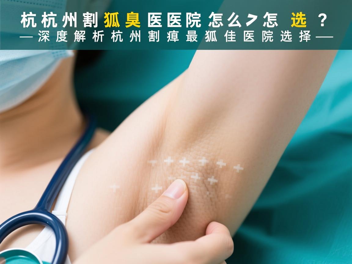杭州割狐臭医院怎么选？深度解析杭州割狐臭最佳医院选择