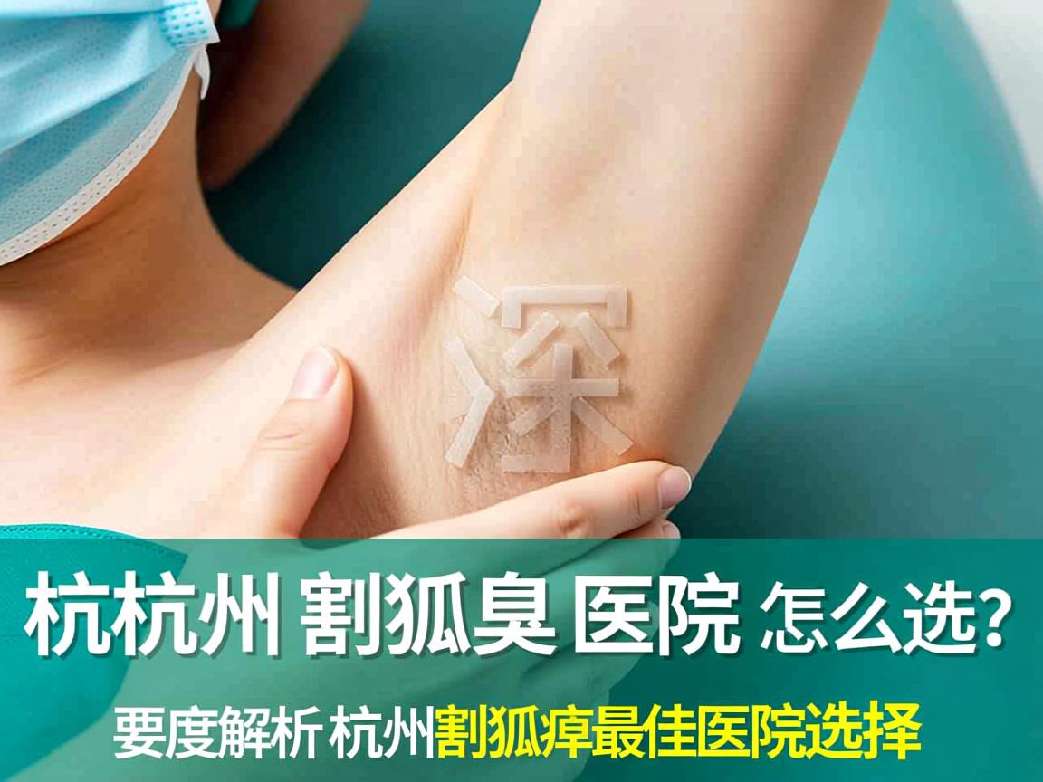 杭州割狐臭医院怎么选？深度解析杭州割狐臭最佳医院选择