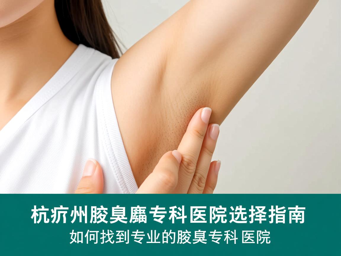 杭州腋臭专科医院选择指南，如何找到专业的腋臭专科医院