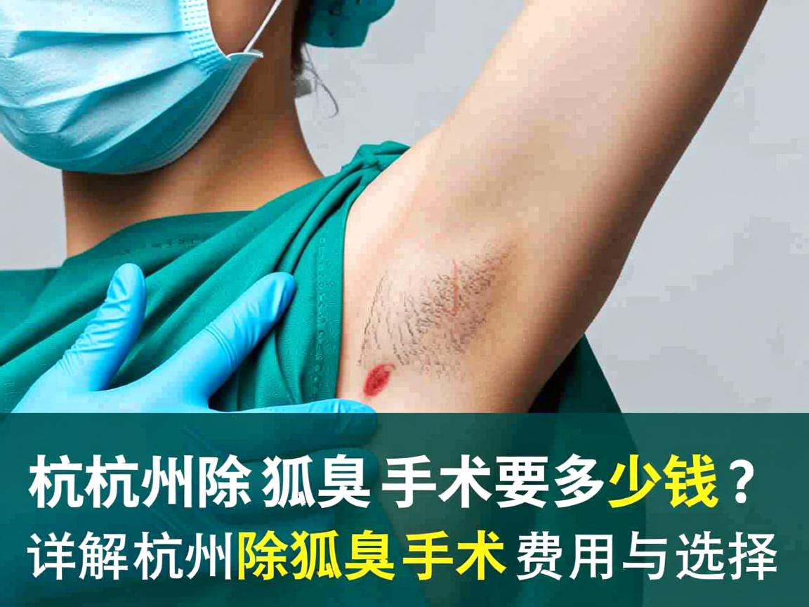 杭州除狐臭手术要多少钱？详解杭州除狐臭手术费用与选择