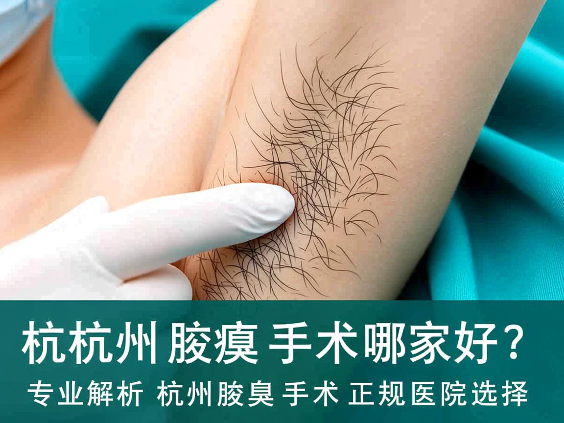 杭州腋臭手术哪家好？专业解析杭州腋臭手术正规医院选择