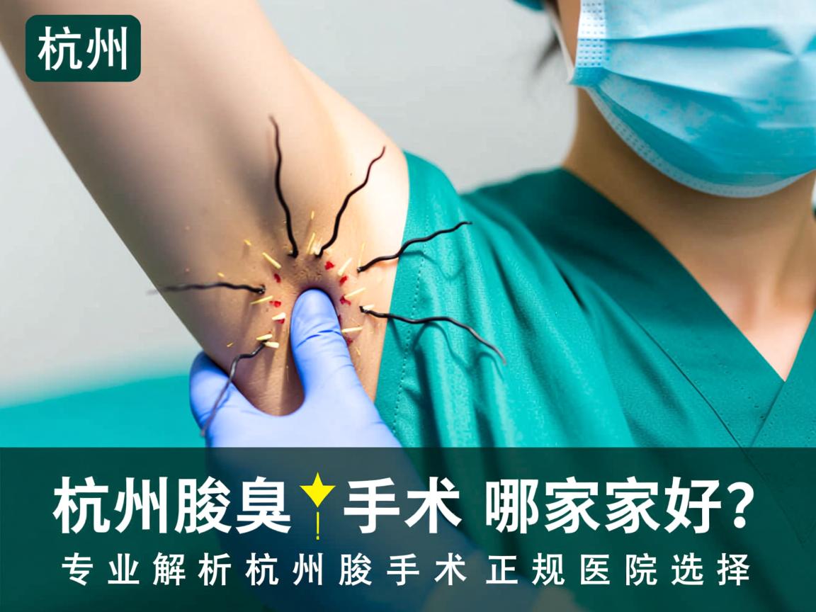 杭州腋臭手术哪家好？专业解析杭州腋臭手术正规医院选择