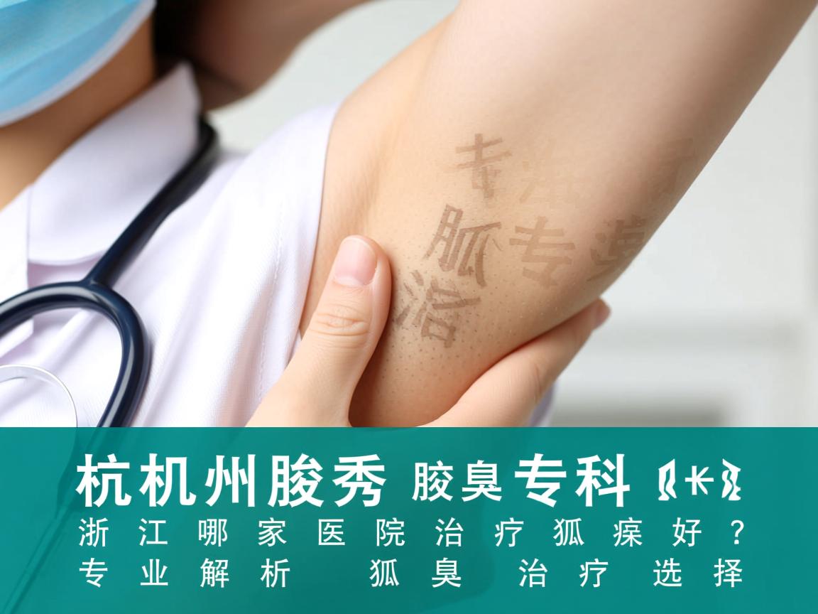 杭州腋秀腋臭专科，浙江哪家医院治疗狐臭好？专业解析狐臭治疗选择