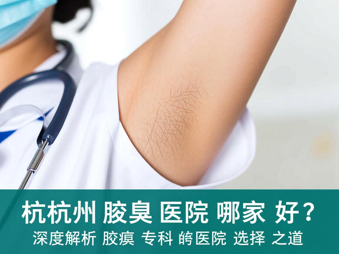 杭州腋臭医院哪家好？深度解析杭州腋臭专科医院的选择之道