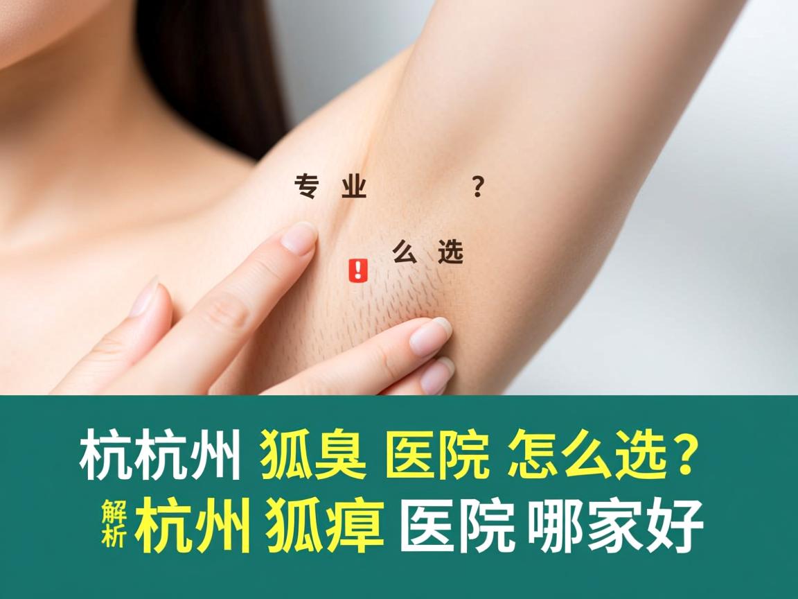 杭州狐臭医院怎么选？专业解析杭州狐臭医院哪家好