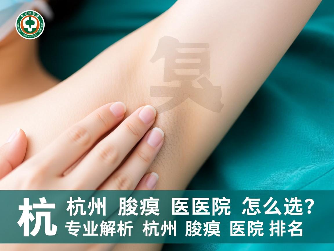 杭州腋臭医院怎么选？专业解析杭州腋臭医院排名