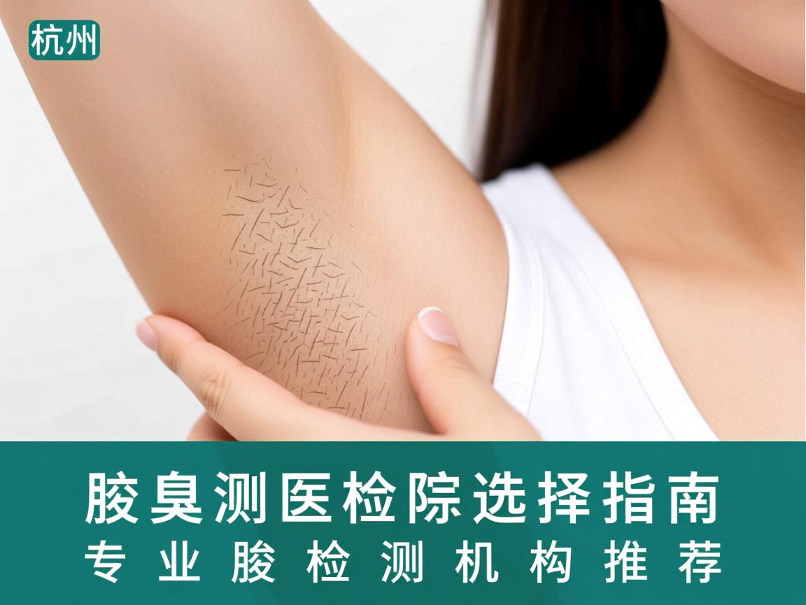 杭州腋臭检测医院选择指南，专业腋臭检测机构推荐
