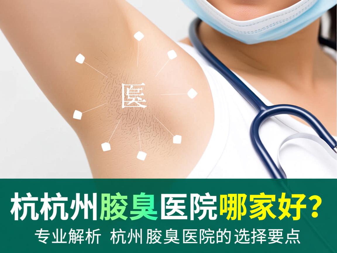 杭州腋臭医院哪家好？专业解析杭州腋臭医院的选择要点