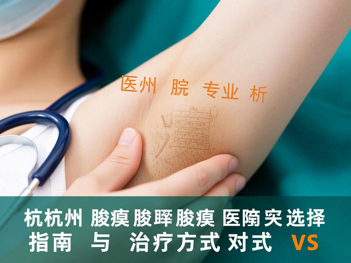 杭州腋臭医院专业解析，杭州腋臭医院选择指南与治疗方式对比
