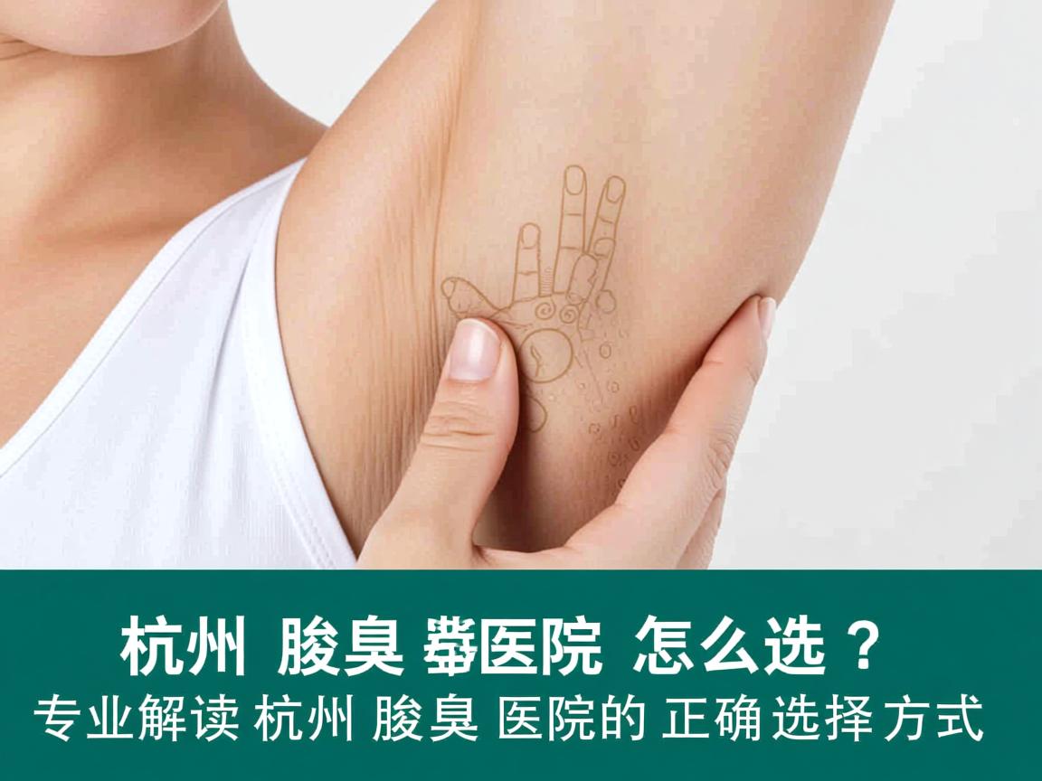 杭州腋臭医院怎么选？专业解读杭州腋臭医院的正确选择方式