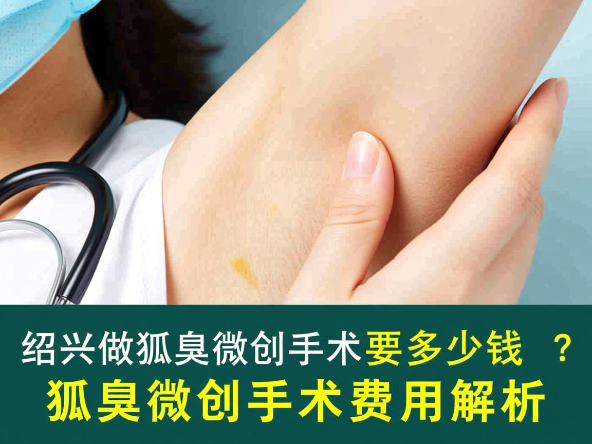 在绍兴做狐臭微创手术要多少钱？狐臭微创手术费用解析