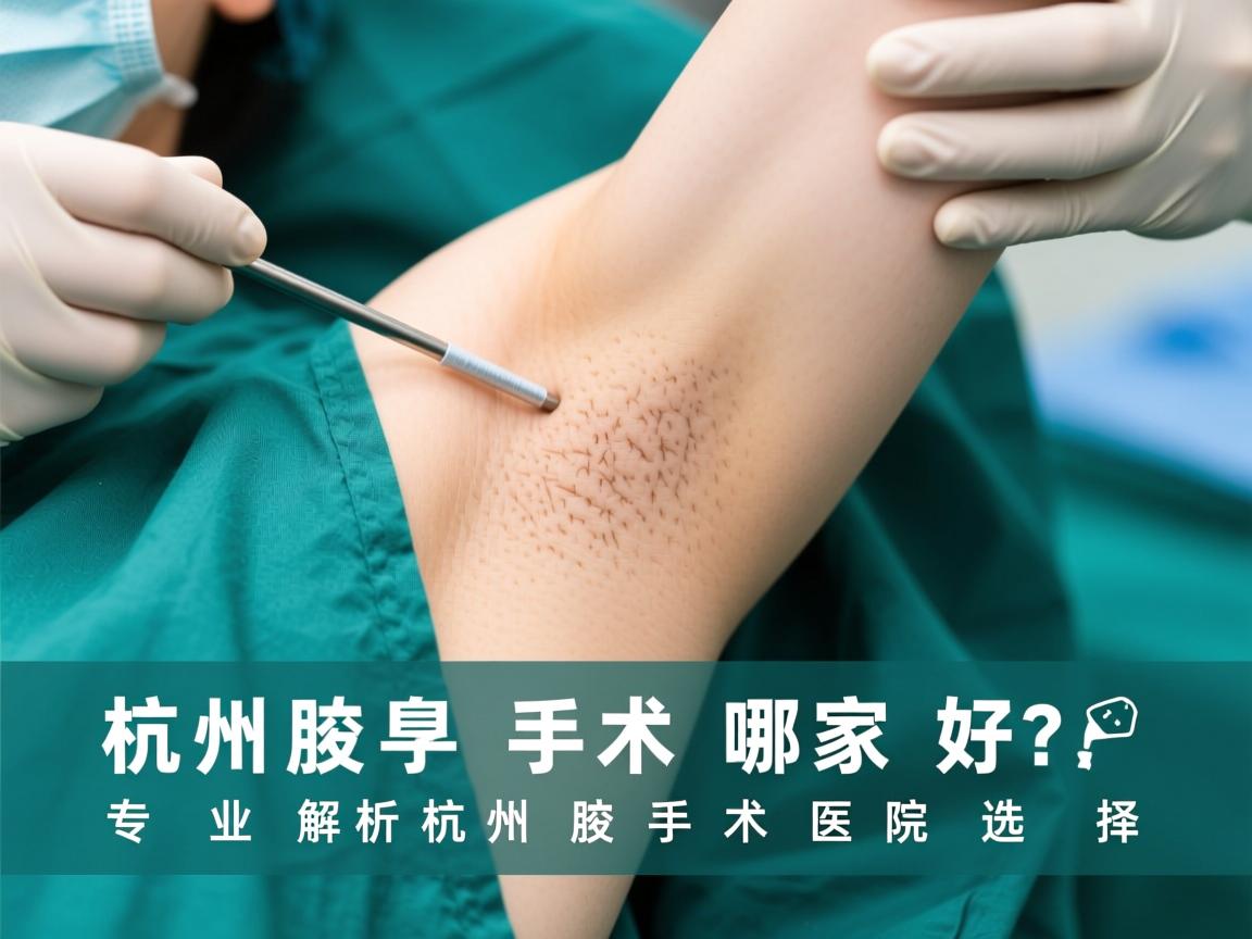 杭州腋臭手术哪家好？专业解析杭州腋臭手术医院选择