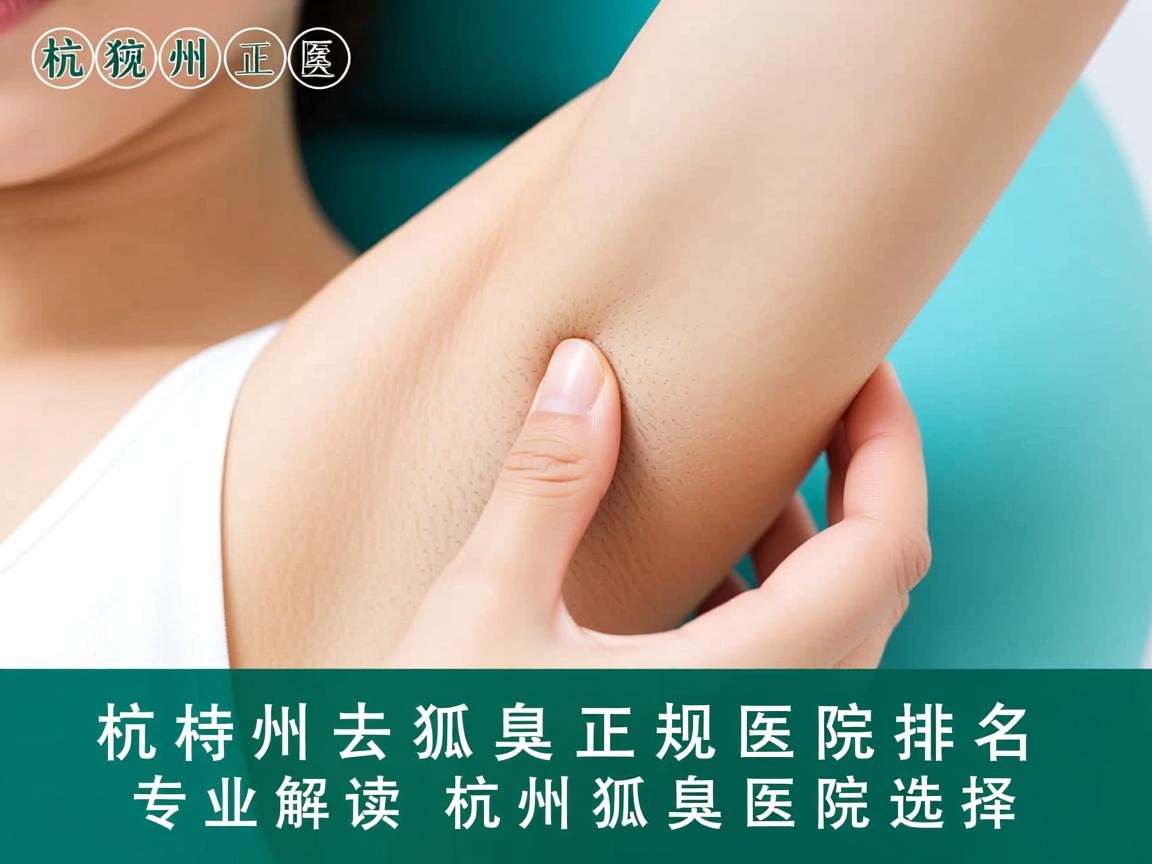 杭州去狐臭正规医院排名，专业解读杭州狐臭医院选择
