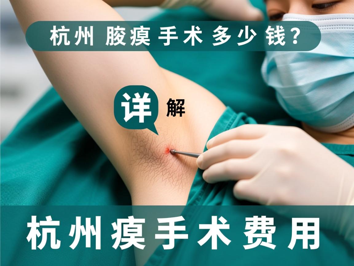 杭州腋臭手术多少钱？详解杭州腋臭手术费用