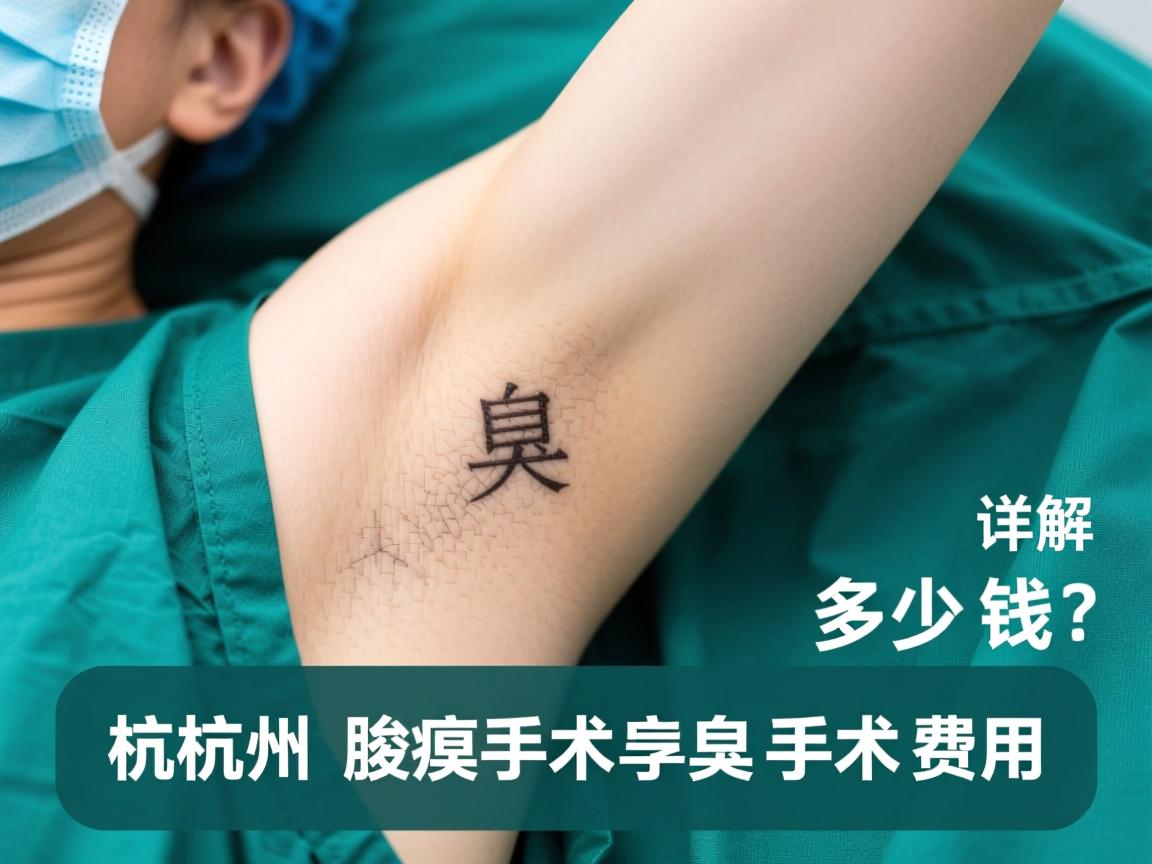 杭州腋臭手术多少钱？详解杭州腋臭手术费用
