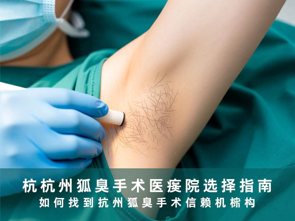 杭州狐臭手术医院选择指南，如何找到杭州狐臭手术信赖机构